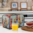 thumbnail image 3 of 1pc, Sunflower Rooster Bread Maker Cover, Chick Print Small Kitchen Appliance Bread Maker Dust Cover Microwave Bread Maker Cover, Suitable for 2 Slices Models, 3 of 7