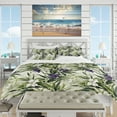 thumbnail image 2 of Designart "Serenade Of Green And Purple Bamboo In The Tropics IV" Tropical Bedding Covert Set - Tropical Bed Set With 1 Sham, 2 of 5