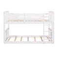 thumbnail image 3 of Clearance! Twin Over Twin Bunk Bed with Ladder, White, 3 of 9