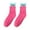 Hot Pink, variant on DQRPSEETB Women's Trend Color Matching Creative Week Printed Cotton Socks Sock Sports Leisure Stockings Long Socks,No Show Socks Pink