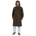 thumbnail image 1 of AtasiÂ&nbsp;Men's Henley Welt PocketÂ&nbsp;LongÂ&nbsp;KurtaÂ&nbsp;Solid Indian Ethnic Wear Clothing ForÂ&nbsp;Men's, 1 of 7