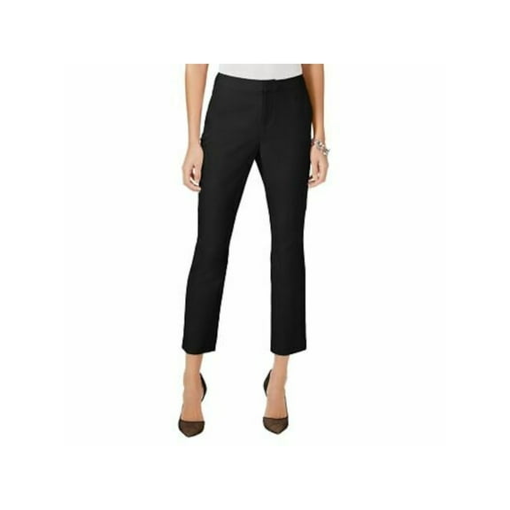 INC Womens Black Straight leg Pants Size: 6