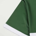 thumbnail image 3 of Iugvhana Mens Polo Shirts Contrast Color Patchwork Golf Shirts for Men Summer Short Sleeve Collared T-Shirt Tops Green M, 3 of 8