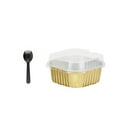 thumbnail image 2 of 5oz Cupcake Mini Cake Pans With Lids 40 Pack, Aluminum Foil Cupcake Cups Brownie Baking Pans,Square Disposable Ramekins Baking Cups, 2 of 6