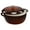 Chocolate Ganache, variant on XiHuaZhaoChen 6 Quart Enamel Cast-Iron Round Dutch Oven,Family Style Heavy-Duty Pre-Seasoned Cookware for Home,Kitchen,Dining Room,Oven Safe w/Lid,Dual Handles,Red