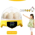 thumbnail image 4 of Flmtop Egg Incubator 7 Eggs Automatic ABS Temperature Sensing Poultry Hatcher for Farm, 4 of 9