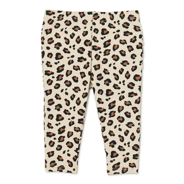 Garanimals Baby Girls Leopard Print Ruffle Leggings, Sizes 0/3M-24M -  