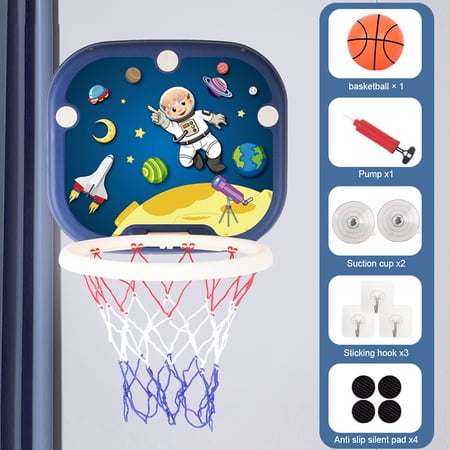 Esaierr Kids Basketball Frame Toys Thickened Basketball Frame Mini Indoor and Outdoor Basketball Toys(Blue)