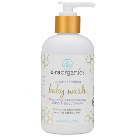 Moisturizing Natural Baby Wash â?? Organic Sulfate Free Soothing Castile Soap Body Wash for Dry, Itchy, Sensitive Skin with Coconut Oil, Jojoba Oil, Olive Oil, Rosemary Extract and More (Best Moisturizing Body Wash For Dry Itchy Skin)