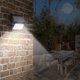 thumbnail image 4 of Lámpara solar de exterior con sensor de movimiento - Iluminación solar para jardín - Aplique de pared - 80 LED - IP65 - Negro, 4 of 8