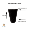 thumbnail image 2 of Veladora Repuesto #3 Colores C/10 (Negro), 2 of 3