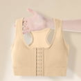 thumbnail image 6 of Kvture Womens Sports Bras Front Hook Closure Sports Bras Racerback High Support Comfort Workout Bra No Underwire Beige Bra S, 6 of 7