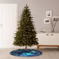 thumbnail image 6 of Lukts Celestial Ram Night Sky Print Color Life Christmas Tree Skirt, Winter Holiday Tree Mat Decoration ,Can be Used as A Shawl-48", 6 of 6