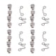 thumbnail image 2 of Botones ajustables desmontables diseño de ranura flexible plata grandes accesorios de bricolaje para pantalones faldas, 2 of 8