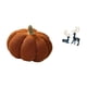 thumbnail image 5 of Cojín de sofá con forma de calabaza de Halloween y estatua de reno sentado de pie, figuras de ciervo, adornos decorativos para dormitorio y sala de es, 5 of 8