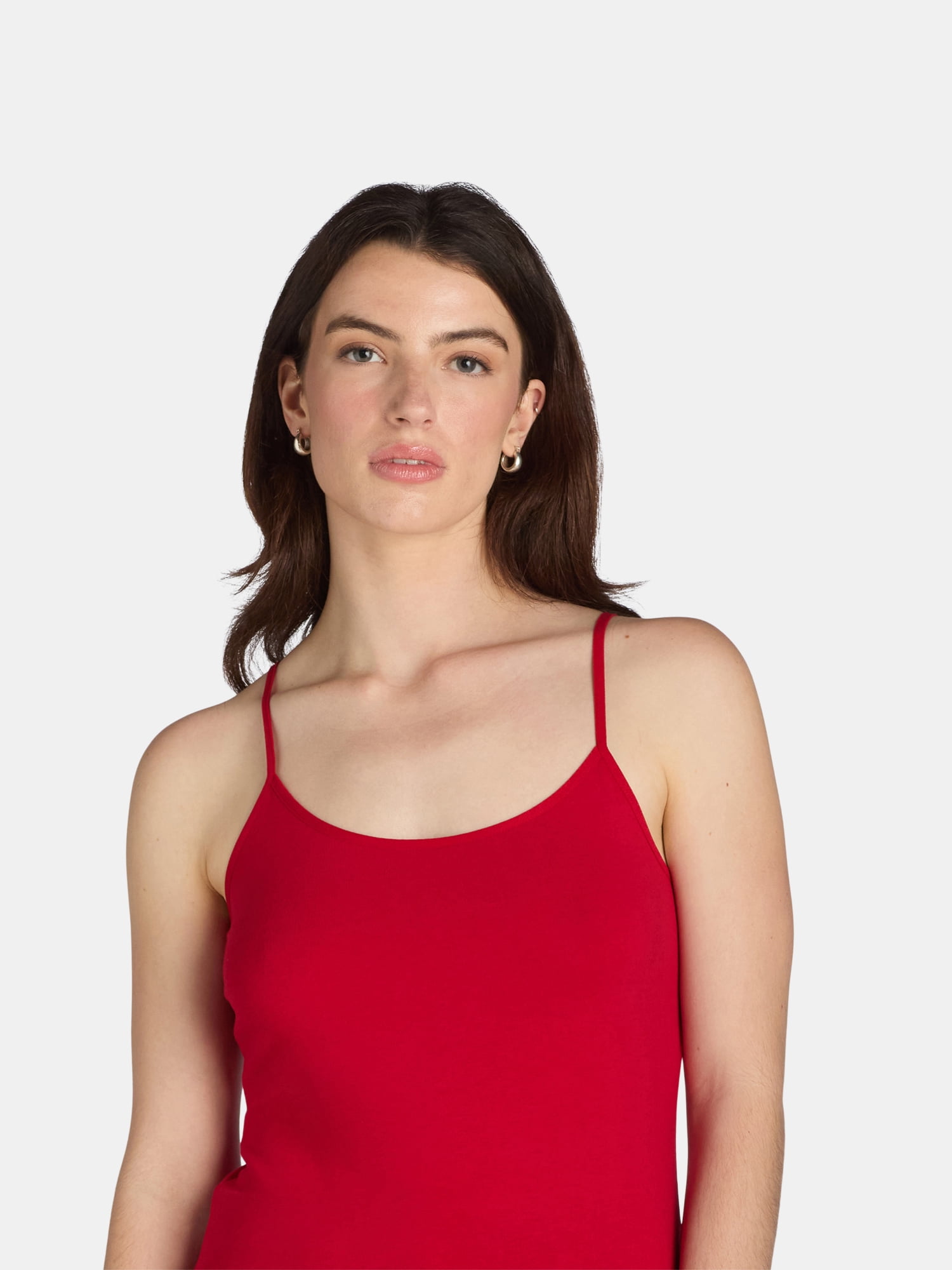 Time and Tru Women's Cami with Adjustable Straps, Sizes XS-XXXL