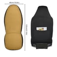 thumbnail image 2 of ALAZA Dark Yellow Car Seat Covers 2 PCs Universal Auto Front Seats Interior Protector, 2 of 7