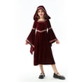 thumbnail image 5 of EnJoCho Girls 𝖬edieval Princess Dress 𝖱enaissance Witch Dress - Halloween Retro Court Children’s Clothing Set with Devil Horn Headband for Cos-play Par𝗍y, 5 of 8