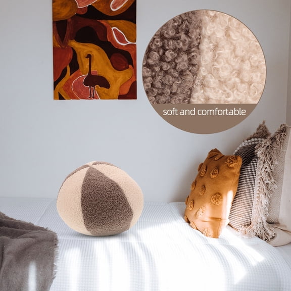ETEREAUTY Round Sofa Pillow Cushion Set, Spherical Shape, Assorted Colors, Comfortable Decorative Throw Pillow for Women