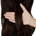 thumbnail image 5 of SHCKE Secret Hair Extensions 20 Inch Invisible Dark Brown Mix Light Auburn Hair Extension Hidden Curly Hair Extensions with Transparent Wire Removable Secure Clips Fish Line Extensions, 5 of 6