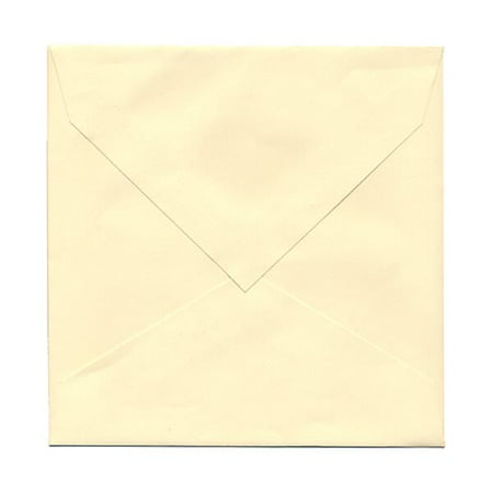 jam paper 7 5 x 7 5 square invitation envelope with v flap ivory