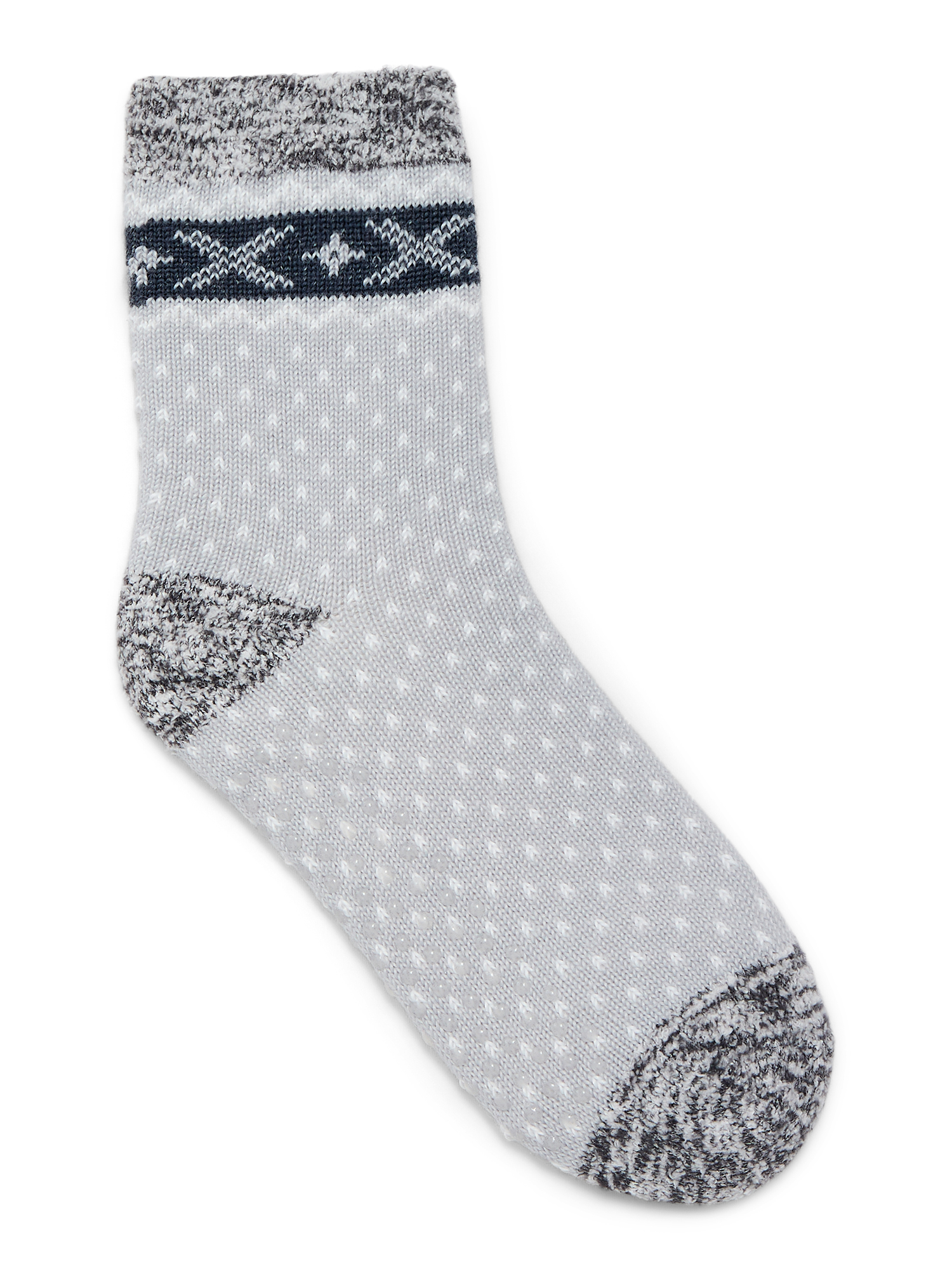 Joyspun Women's Double Layer Crew Lounge Socks, 3-Pack, Fits Shoe Sizes 4-10