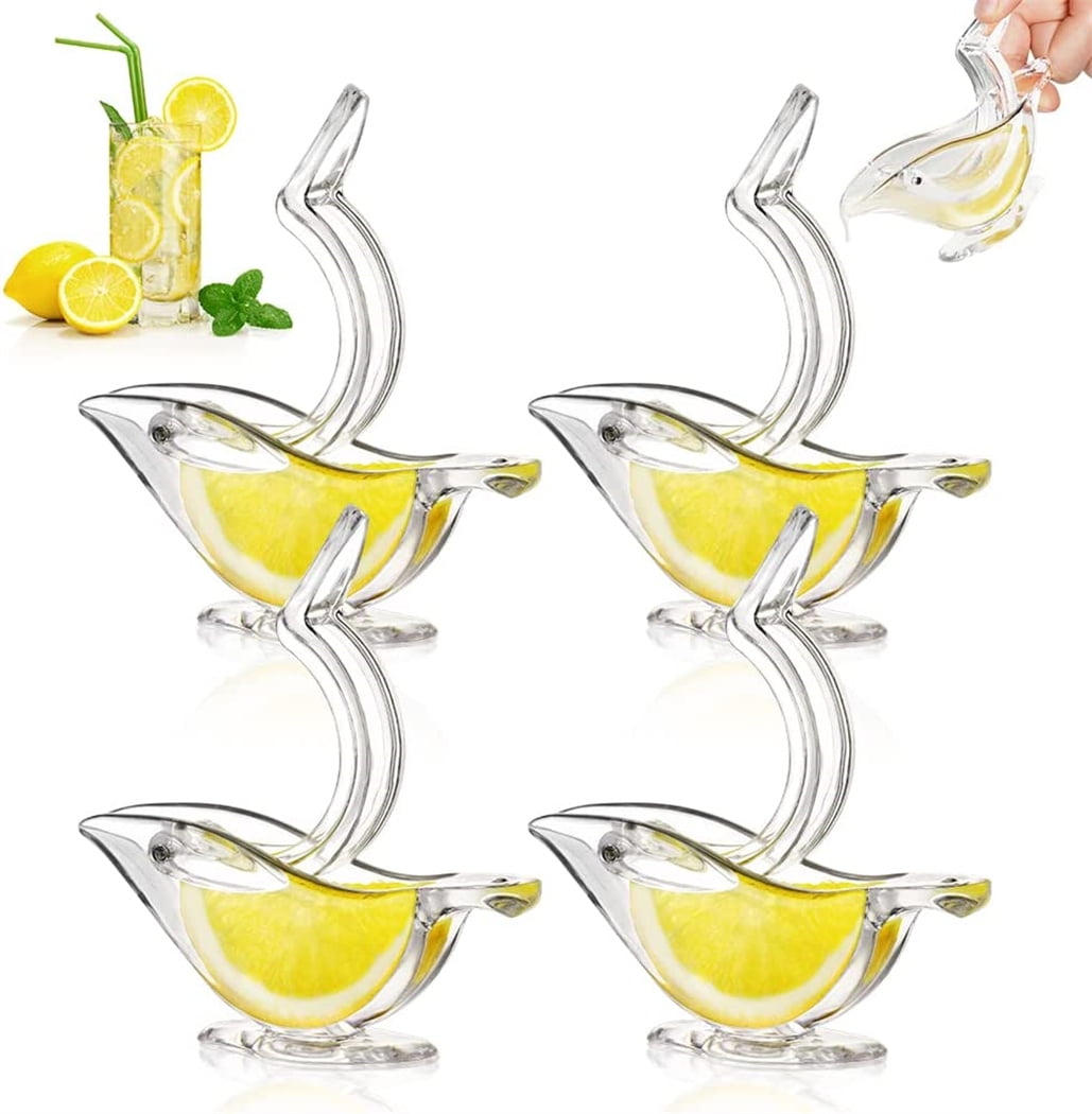 Lemon Squeezer Portable, Happon 4 Pack Bird Shape Lemon Squeezer