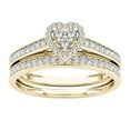 thumbnail image 2 of CILENON Couple Rings Gold-Plated Inlaid Zircon Ring Classic Jewelry (E,6), 2 of 2