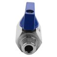 thumbnail image 4 of Stainless steel ball valve - 1/4 inch threaded external thread mini ball valve blue 1, 4 of 5