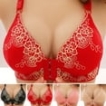 thumbnail image 2 of Skymirror Comfortable Bra Lace Jacquard Trim Soft Lightweight Adjustable Supportive Bras for Middle-Aged Elderly Women, 2 of 8