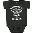 thumbnail image 3 of Inktastic Handpicked for Earth by My Uncle in Heaven with Angel Wings Boys or Girls Baby Bodysuit, 3 of 5