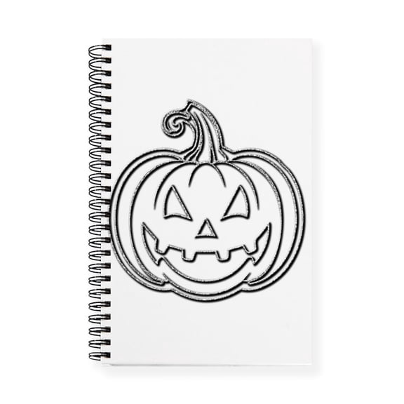 CafePress - Glittery Pumpkin - Spiral Bound Journal Notebook, Personal Diary Planner