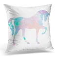 thumbnail image 1 of BOSDECO Cheval Peint Debout Aquarelle Taie d'Oreiller Couverture 18x18 Pouces, 1 of 1