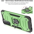 thumbnail image 4 of Armor Case for Samsung Galaxy S22 Plus/S22+ 6.6 inch, [12ft Drop Protection] Shockproof Phone Case Cover with Metal Ring Stand Kickstand [Support Magnetic Car Mount] for S22+ 5G, Grass Green, 4 of 14