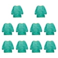 thumbnail image 3 of Delantal de para niños, delantal de pintura para niños con larga, , lavable, impermeable, para hornear y alimentar. verde, 3 of 8