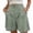 Mint Green, variant on BLVB Womens Shorts Dressy Wide Leg Summer Shorts High Waisted Pleated Business Casual Workwear Shorts with Pockets