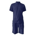 thumbnail image 5 of UVEASISHA Mens Golf 2 Piece,Men's Short Sets Outfits Two Piece Summer Tracksuit Short Sleeve Polos Shirt and Short Sets Summer Outfits for Men 2025 Plus Size Dark Blue, 5 of 5