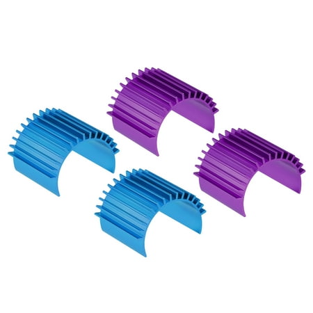 

Motor Heat Sink Cooling Fins Aluminum 26mm Dia Sky Blue Purple for 370 380 Motor 4pcs