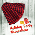 thumbnail image 6 of Melitta Christmas Tree Skirt, 48 Inch Buffalo Plaid Christmas Tree Decorations Checked Indoor Soft Xmas Tree Collar Thickened Rug Holiday Festival Party Large Mat Décor (Red & Black), 6 of 8