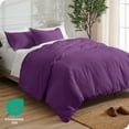 thumbnail image 3 of Bare Home Luxury Duvet Cover and Sham Set - Premium 1800 Collection - Ultra-Soft - King, Plum, 3-Pieces, 3 of 8