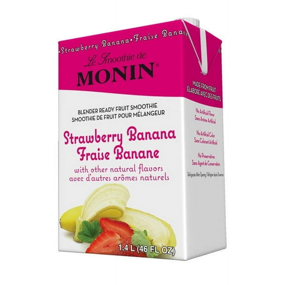 Monin Strawberry Banana Fruit Smoothie Mix