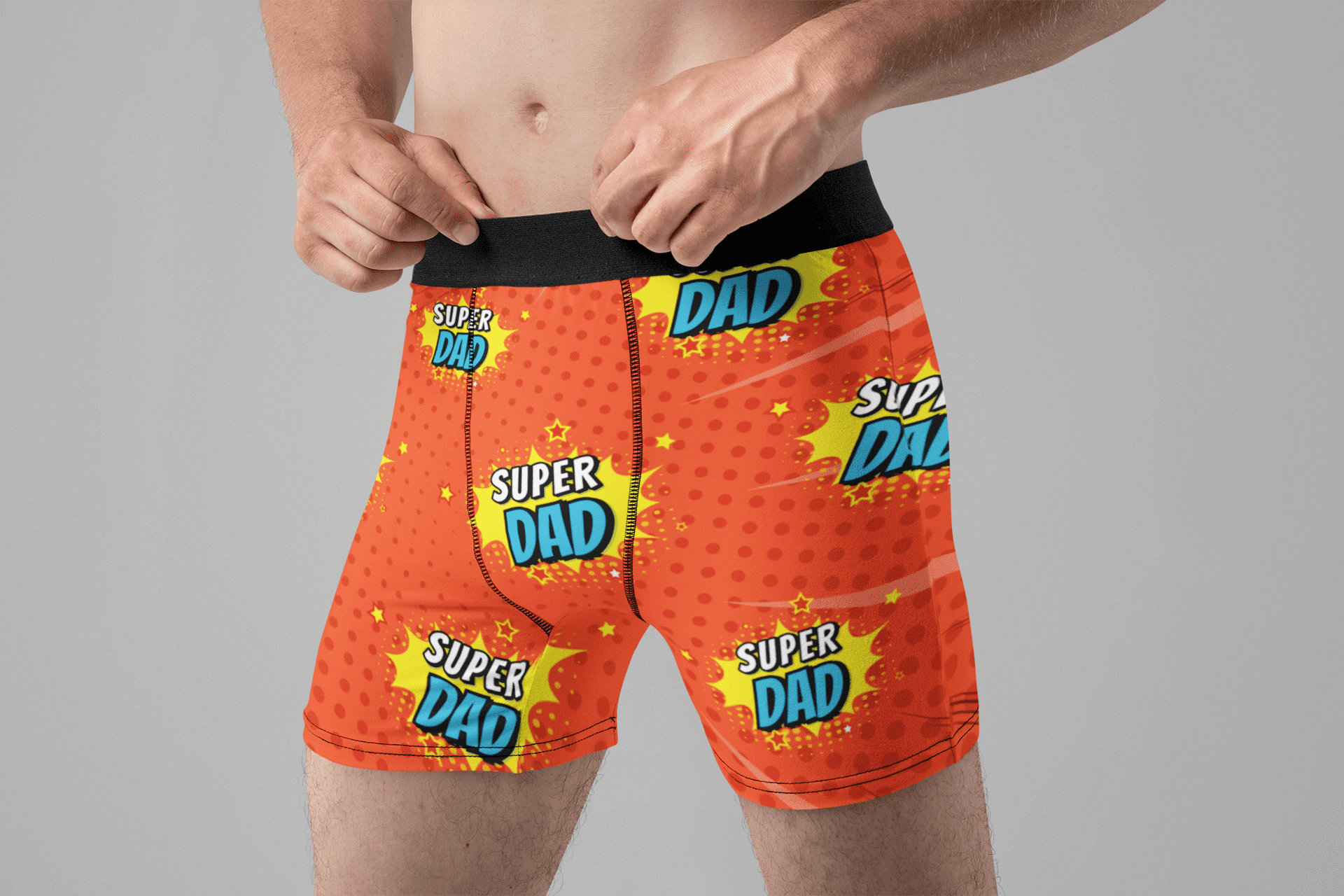 TheCandyShopDesigns Men's Boxer Brief Sublimation Underwear Blank Father's Day