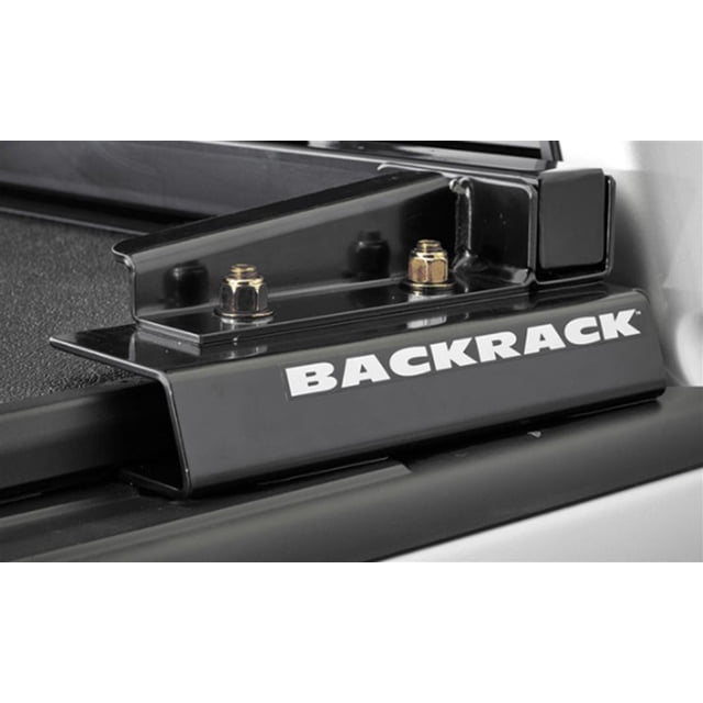 BackRack Headache Rack Mounting Kit 50126 For Back Rack Headache Racks; Black; Works With Wide Top Tonneau Cover; With Rail Plates/Hardware