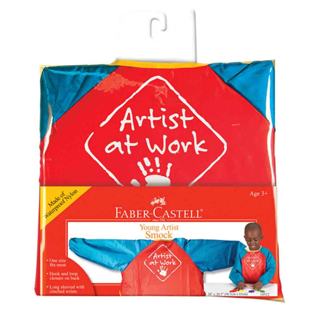 FaberCastell Young Artist Smock Child/Beginner Red Art Smock