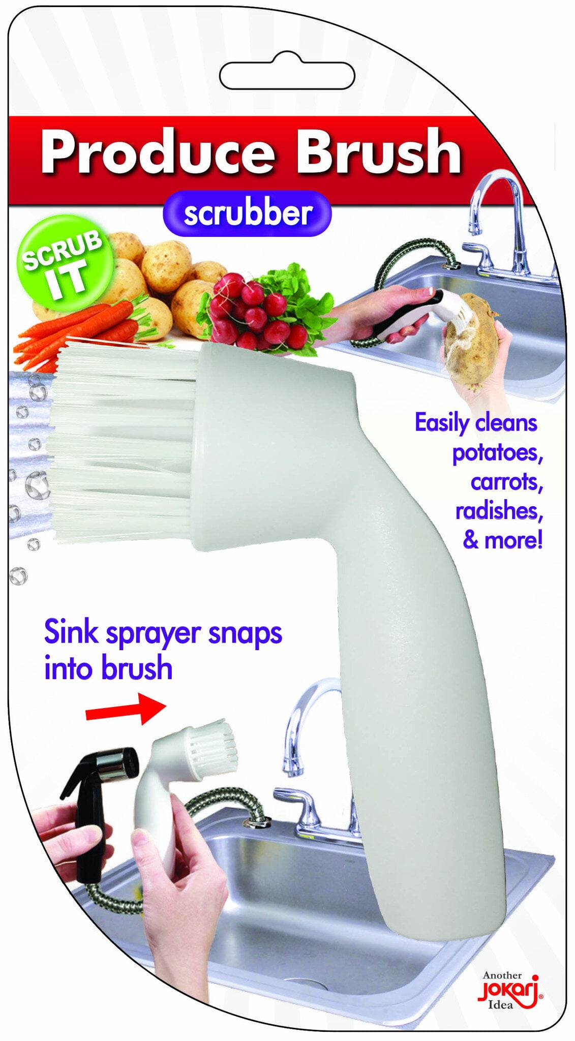 Jokari Produce Scrubber Brush Hose Attachment