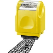 YHRY Identity Theft Protection Stamp Roller, Data Barcode Confidential Roller, Stamp Privacy Stamp Information Blocker, Stamp for ID Account Address secrecy Information Security, Yellow