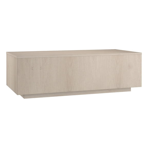 Evelyn&Zoe Modern/Contemporary 48" Wide Alder White Coffee Table
