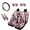 Panda, variant on KUIFORTI Blue Tie Dye Print Car Seat Covers Full Set 11 Piece Seat Covers Steering Wheel Cover Seat Belt Pads Cover Cup Coasters Automotive Interior Accessories for Most Cars