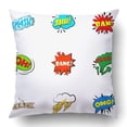 thumbnail image 1 of Juego de dibujos animados ABPHQTO Trendy Speech Bubble Set Funda de cojín 50x50 cm, 1 of 1