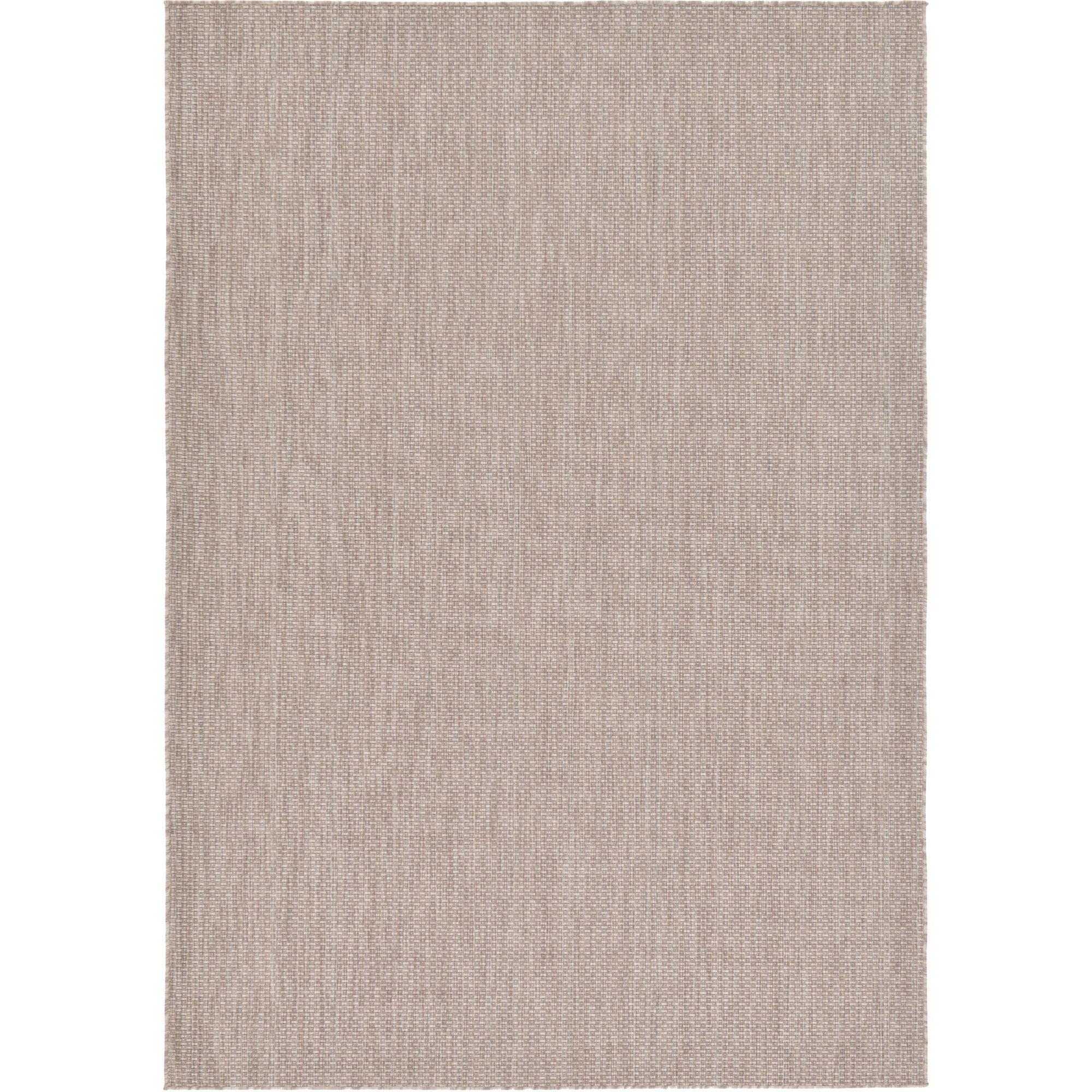 Unique Loom Solid Outdoor Contemporary Distressed Area Rug or Runner